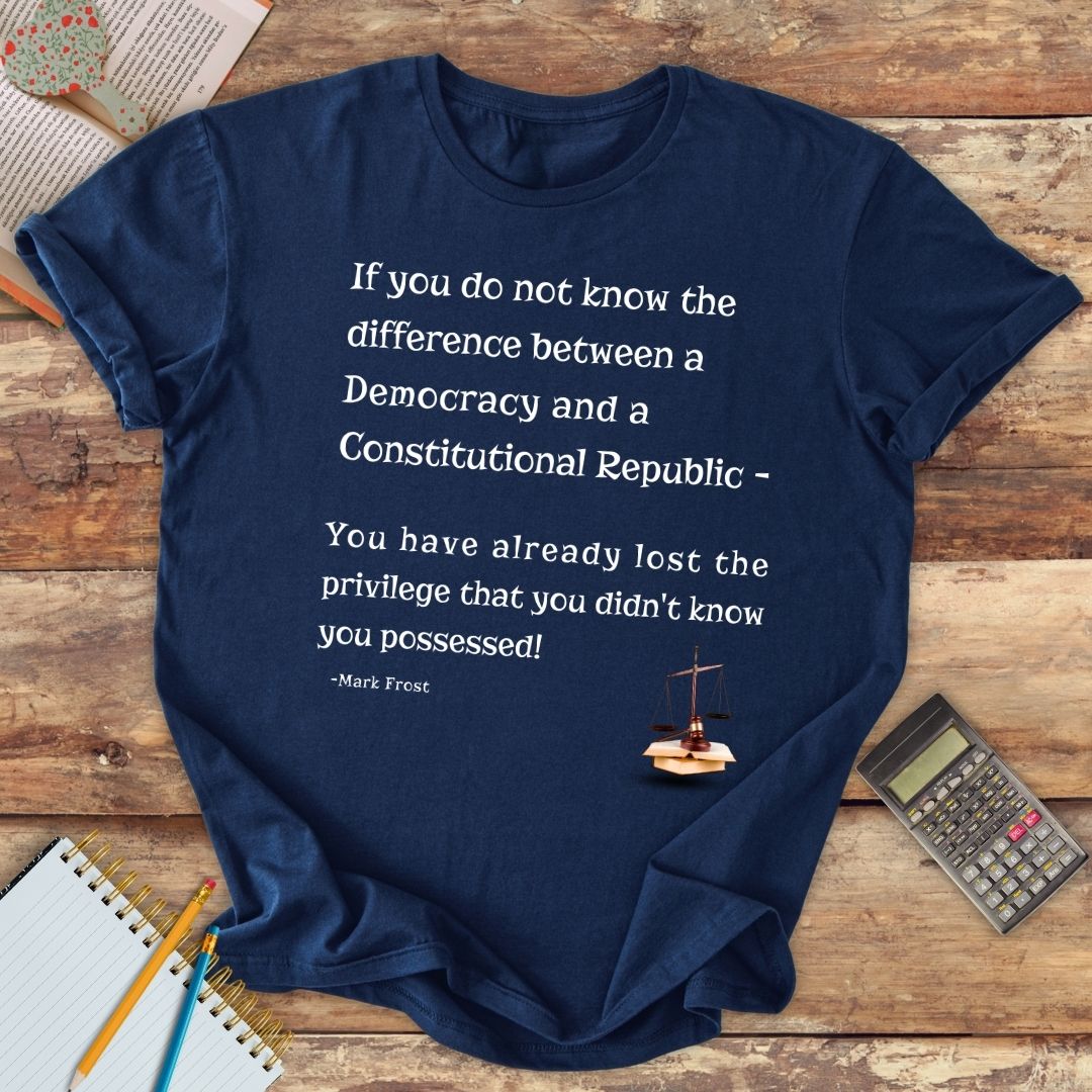 Short-Sleeve Unisex T-Shirt - Democracy versus Constitutional Republic