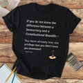 Short-Sleeve Unisex T-Shirt - Democracy versus Constitutional Republic