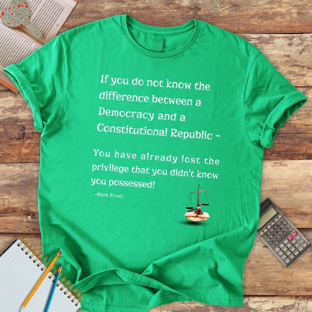 Short-Sleeve Unisex T-Shirt - Democracy versus Constitutional Republic