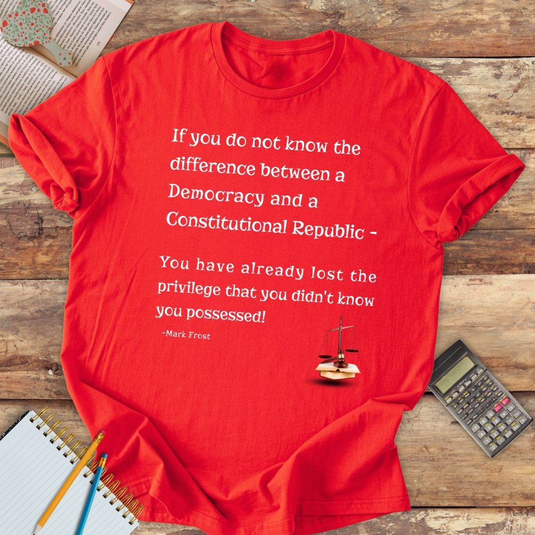 Short-Sleeve Unisex T-Shirt - Democracy versus Constitutional Republic