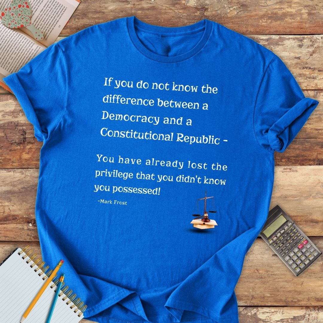 Short-Sleeve Unisex T-Shirt - Democracy versus Constitutional Republic