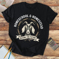 Short-Sleeve Unisex T-Shirt - Homeschool & Homestead Raising the Future Horns