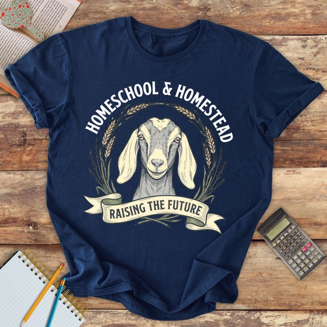 Short-Sleeve Unisex T-Shirt - Homeschool & Homestead Raising the Future dehorned