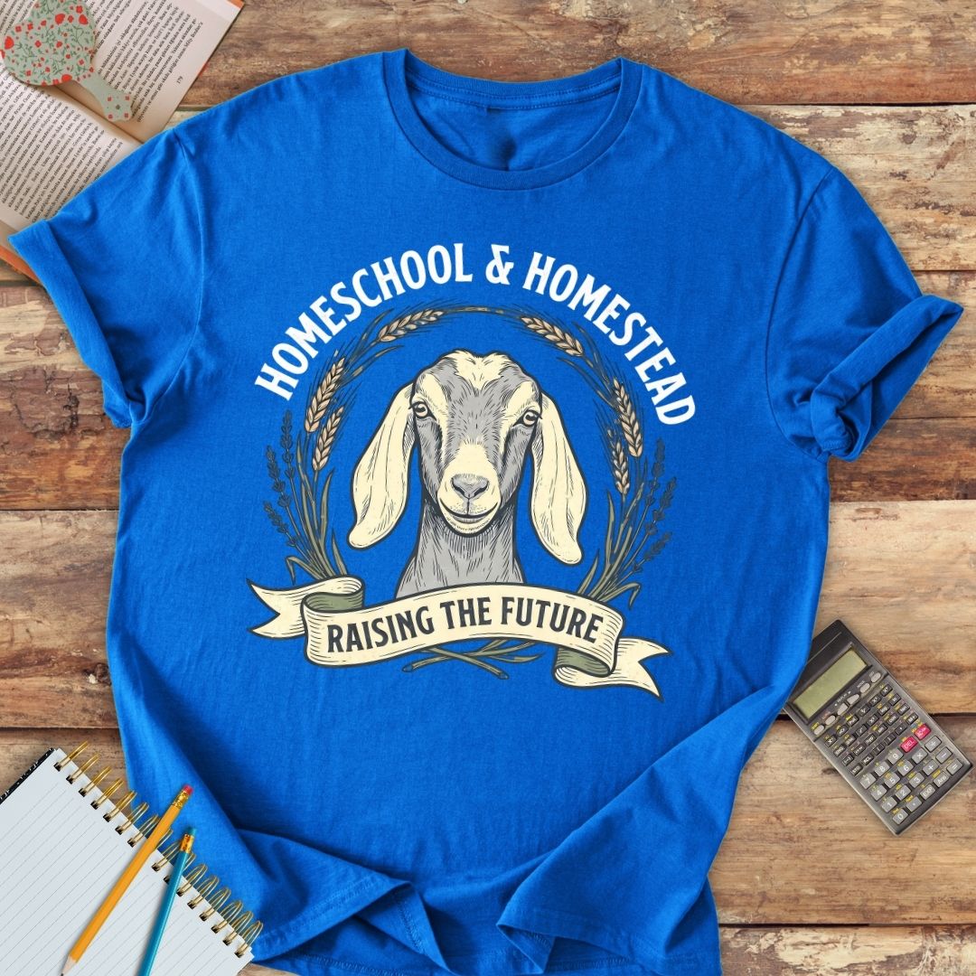 Short-Sleeve Unisex T-Shirt - Homeschool & Homestead Raising the Future dehorned