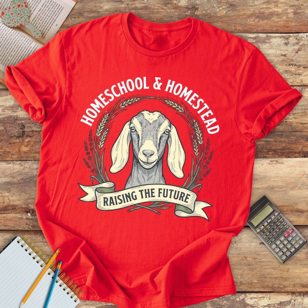 Short-Sleeve Unisex T-Shirt - Homeschool & Homestead Raising the Future dehorned