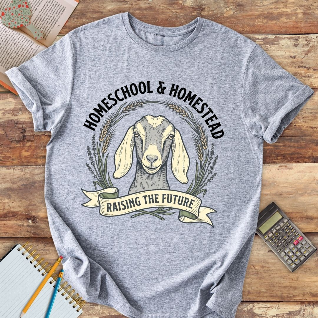 Short-Sleeve Unisex T-Shirt - Homeschool & Homestead Raising the Future dehorned