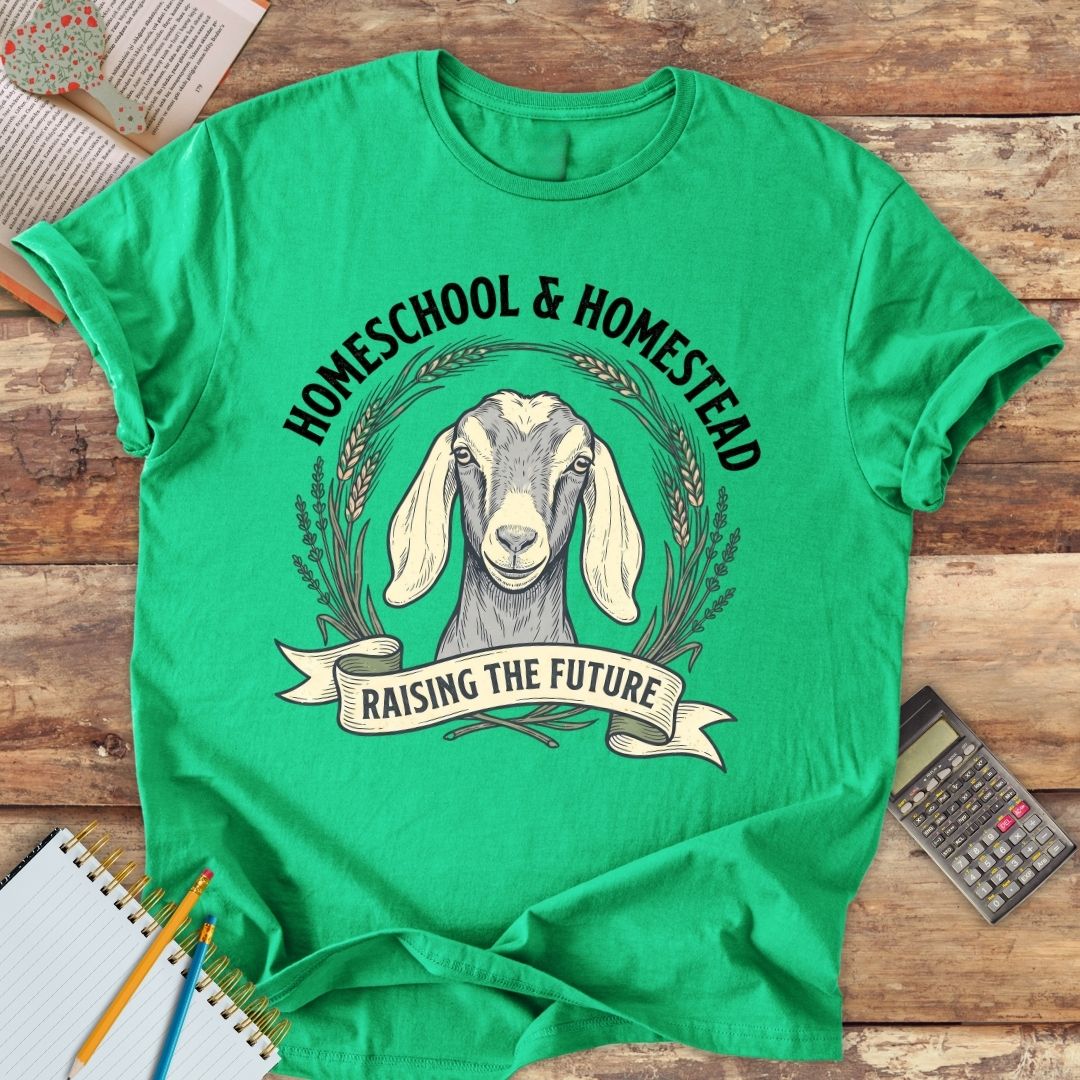 Short-Sleeve Unisex T-Shirt - Homeschool & Homestead Raising the Future dehorned