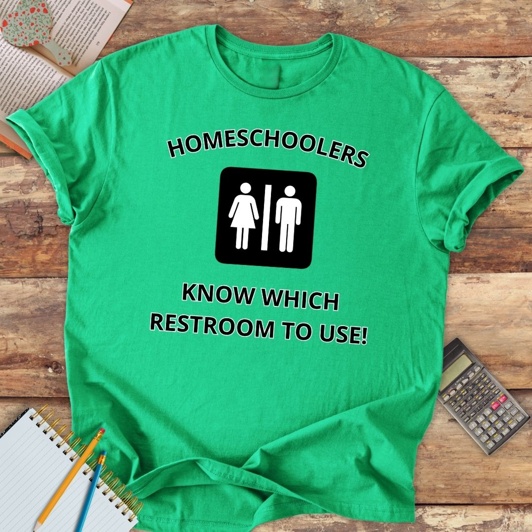 Short-Sleeve Unisex T-Shirt - Homeschoolers Know Which Restroom To Use