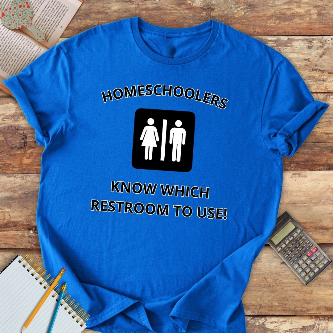 Short-Sleeve Unisex T-Shirt - Homeschoolers Know Which Restroom To Use