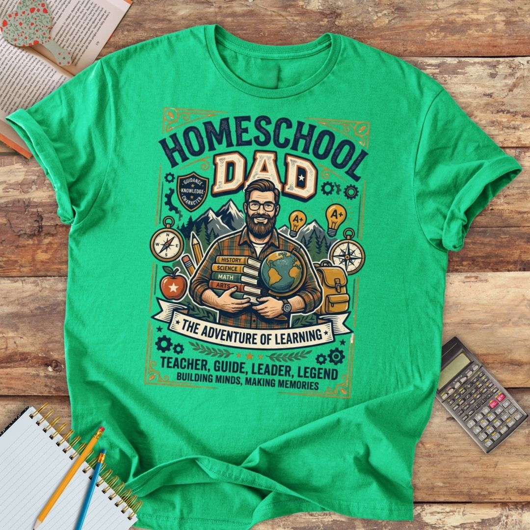 Short-Sleeve Unisex T-Shirt - Homeschool Dad The Adventure of Learning