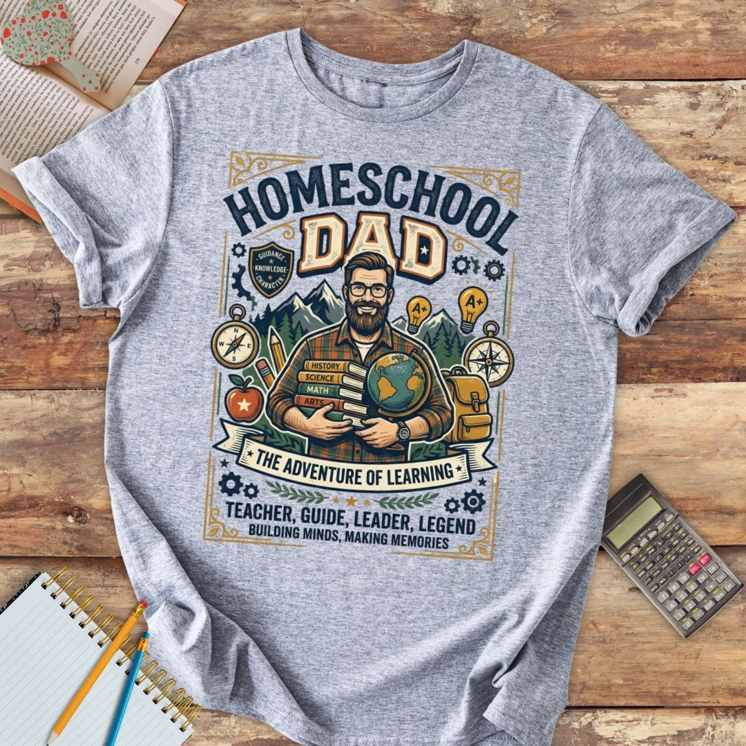 Short-Sleeve Unisex T-Shirt - Homeschool Dad The Adventure of Learning