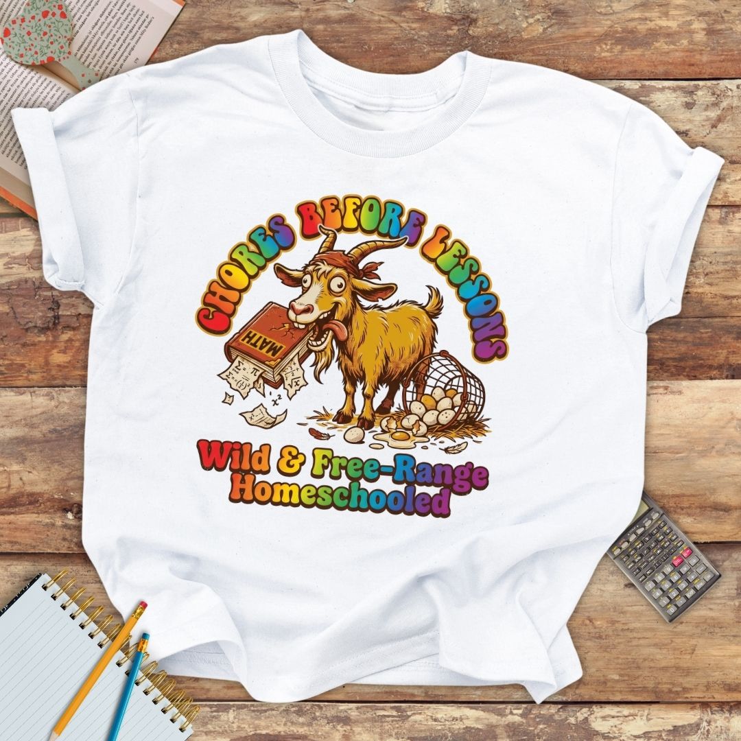 Youth classic tee - Funny Chores Before Lessons Crazy Goat
