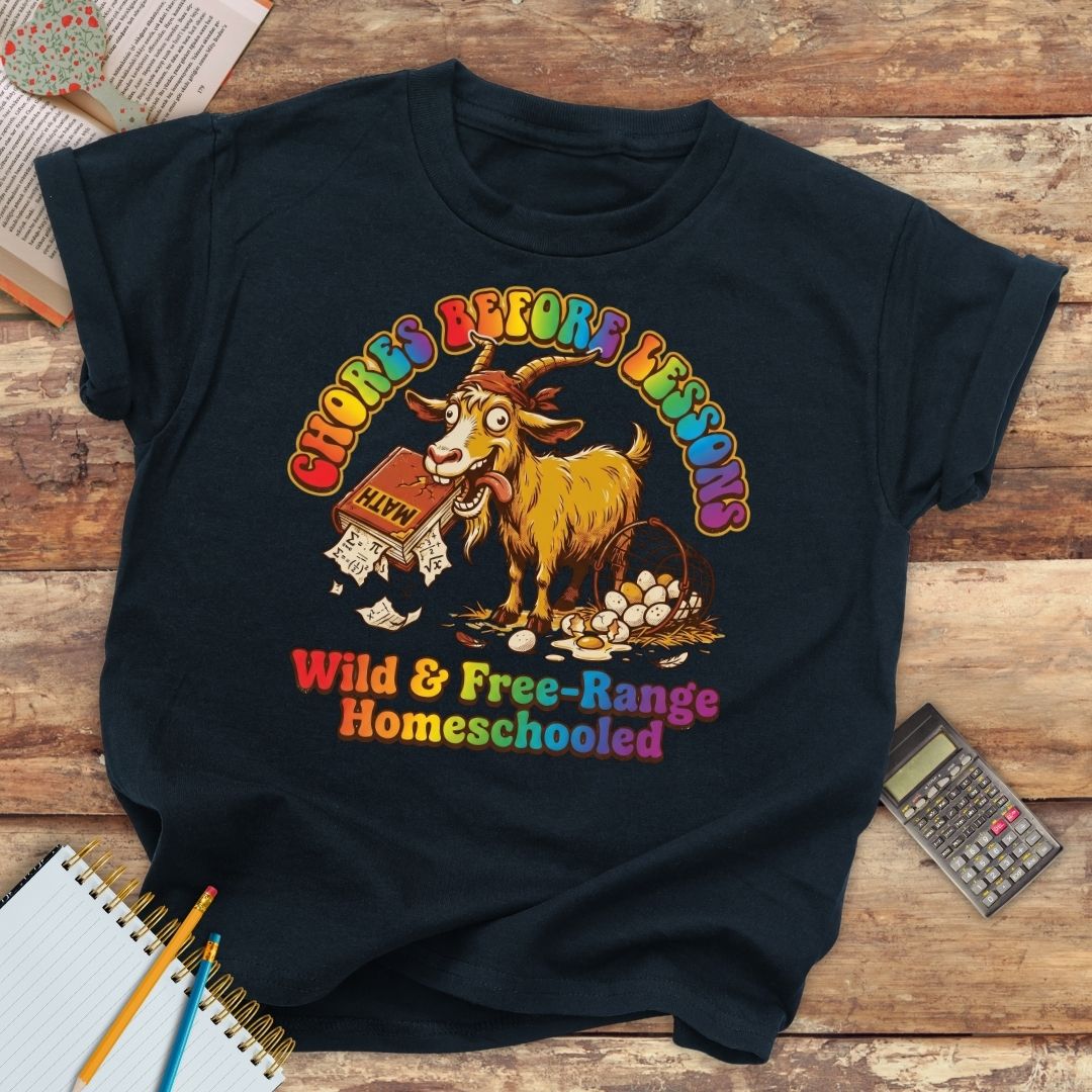 Youth classic tee - Funny Chores Before Lessons Crazy Goat