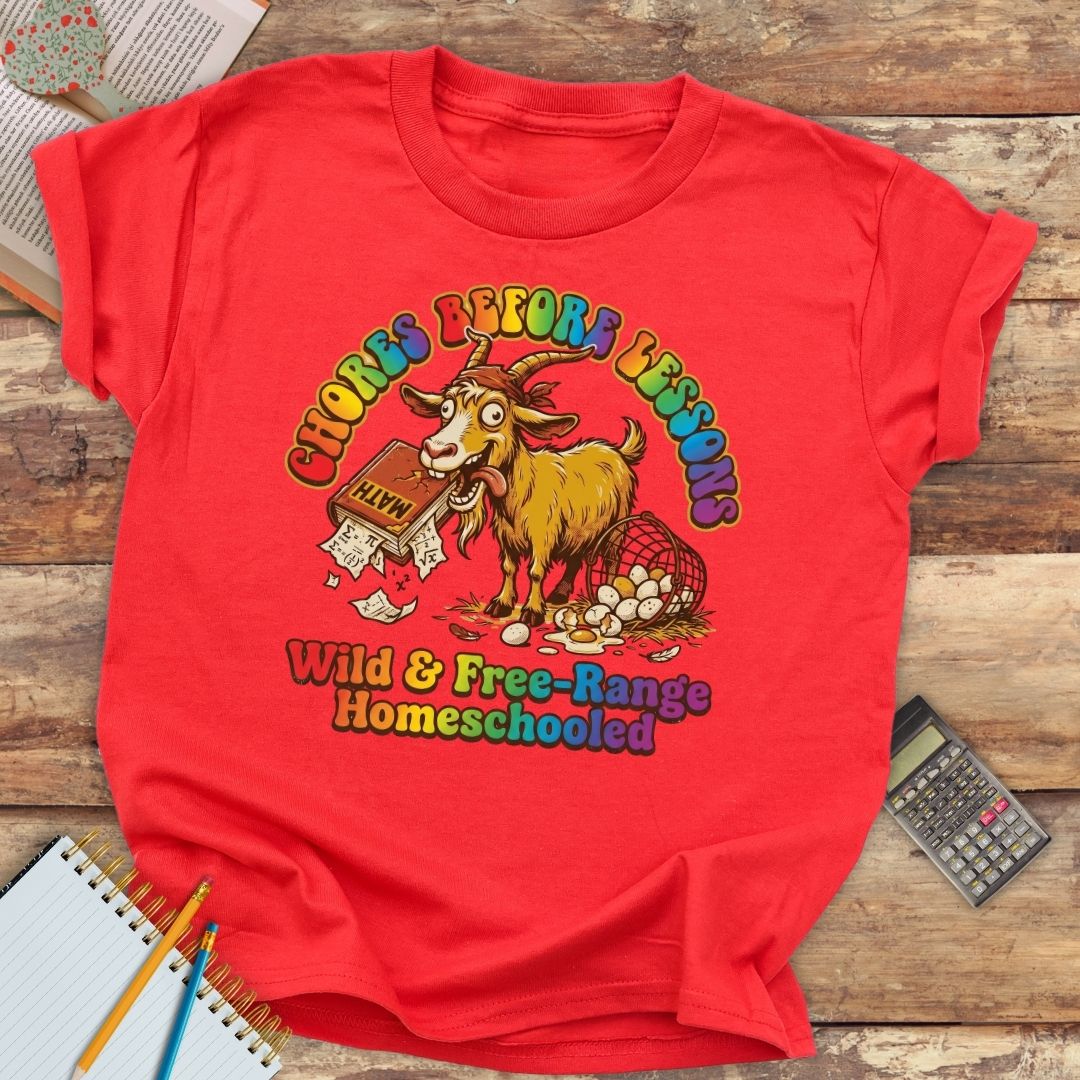 Youth classic tee - Funny Chores Before Lessons Crazy Goat