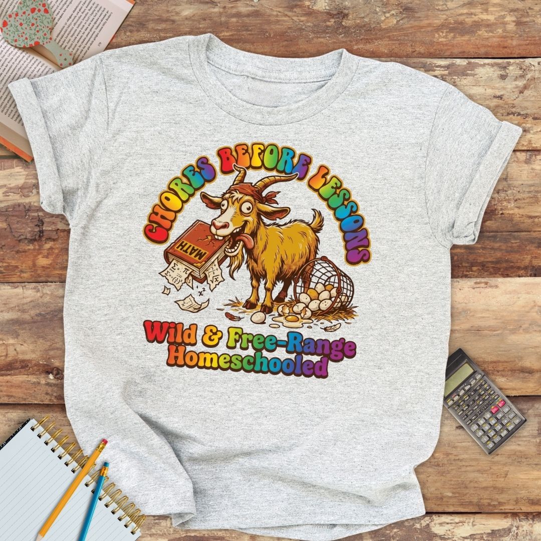 Youth classic tee - Funny Chores Before Lessons Crazy Goat