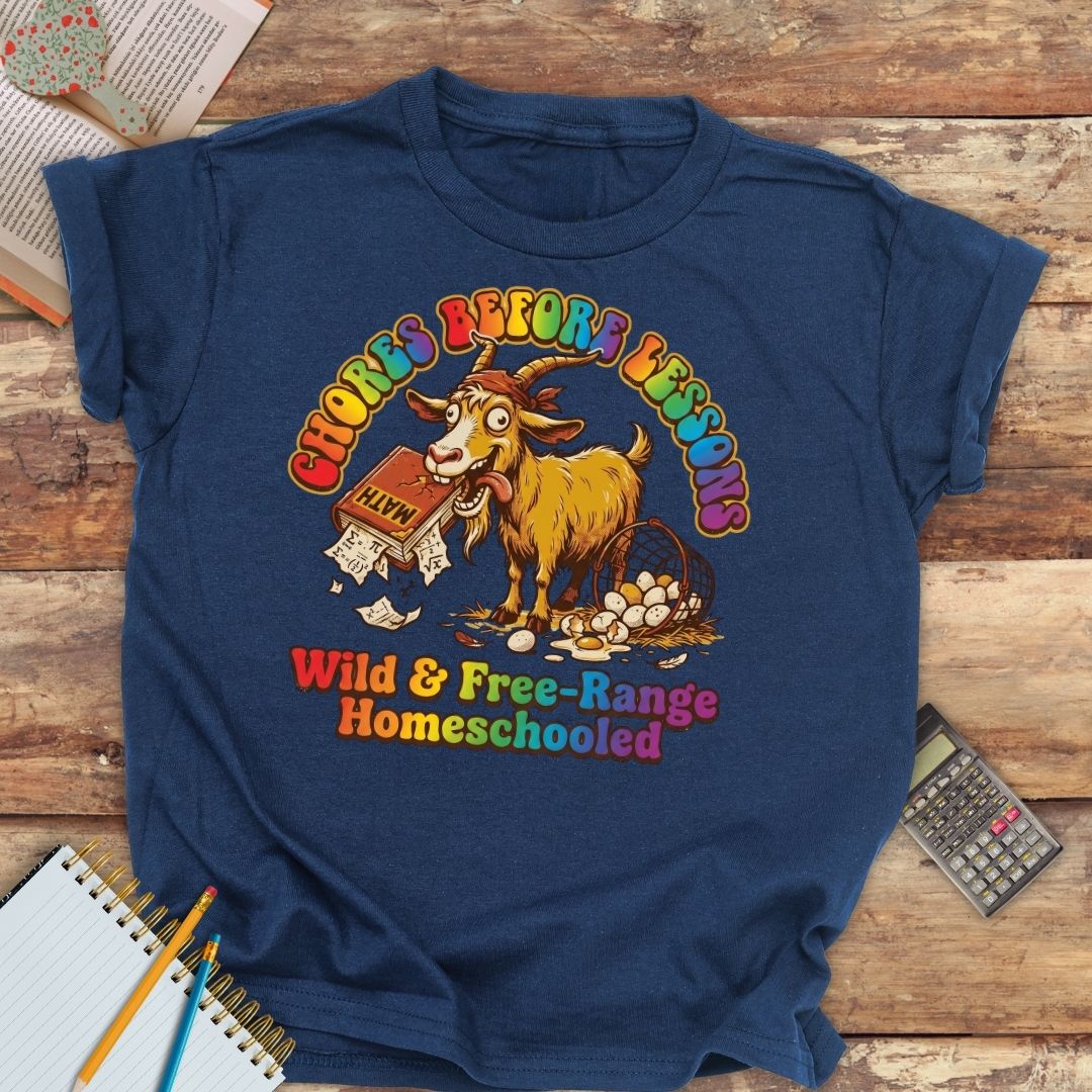 Youth classic tee - Funny Chores Before Lessons Crazy Goat
