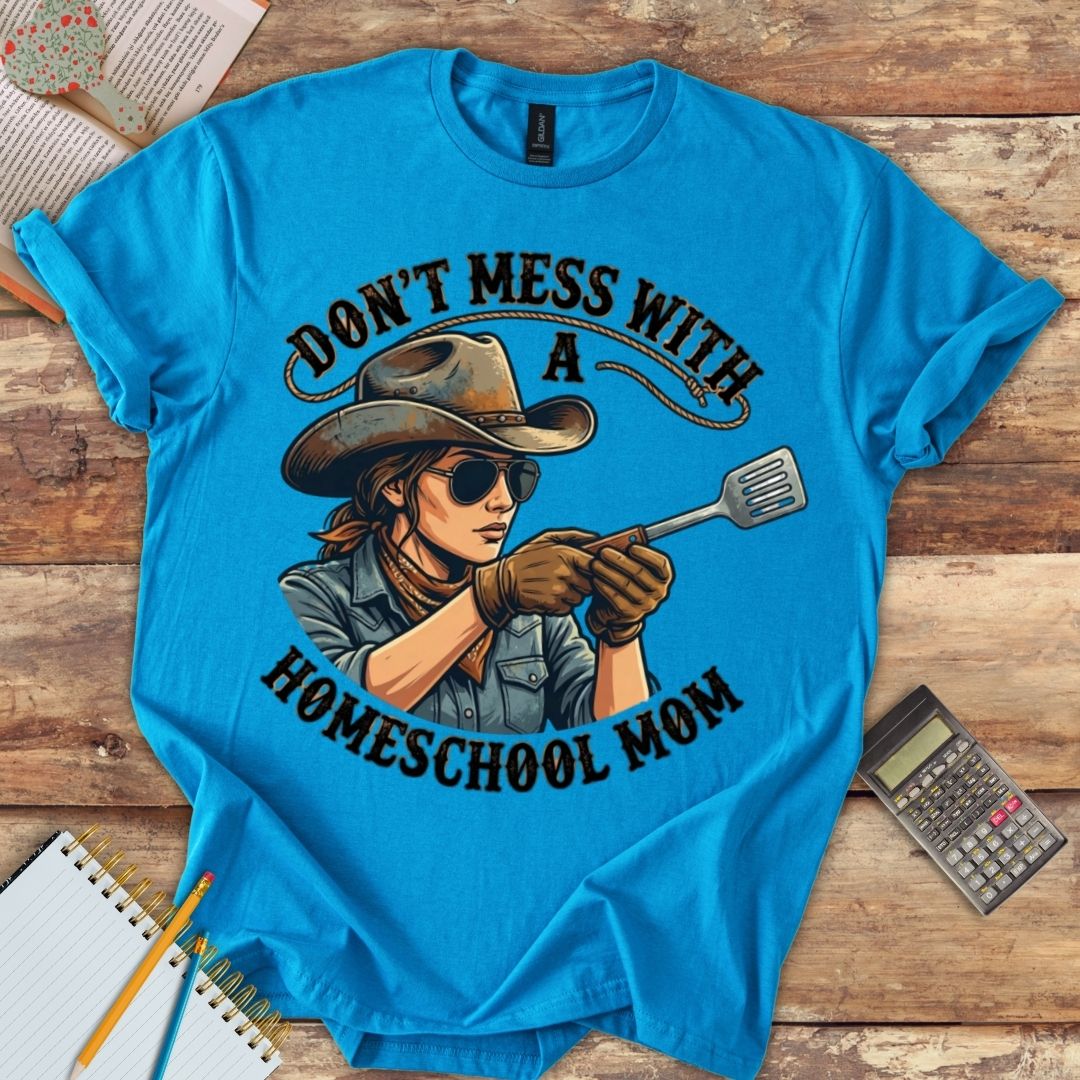 Short-Sleeve Unisex T-Shirt - Funny Don't Mess with Homeschool Mom Spatula