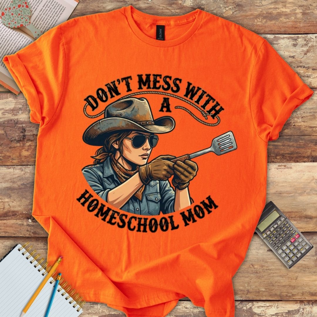 Short-Sleeve Unisex T-Shirt - Funny Don't Mess with Homeschool Mom Spatula