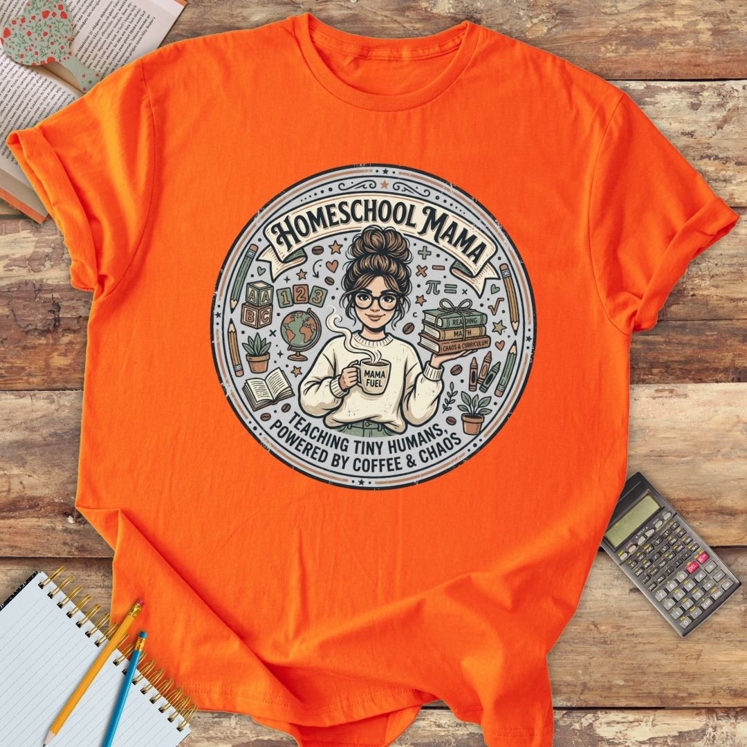 Short-Sleeve Unisex T-Shirt - Homeschool Mama Powered by Coffee 2