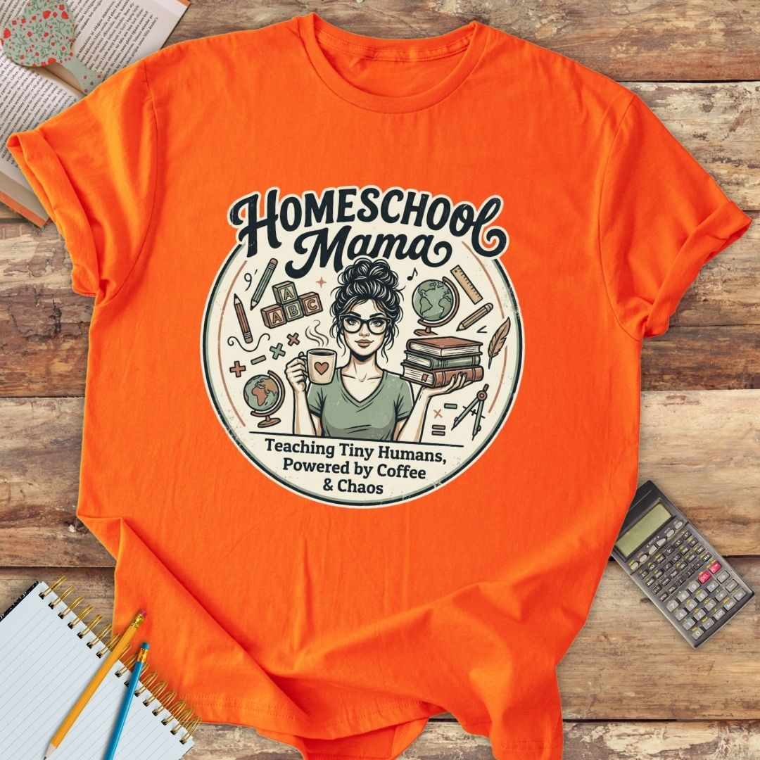 Short-Sleeve Unisex T-Shirt - Homeschool Mama Powered by Coffee - 1