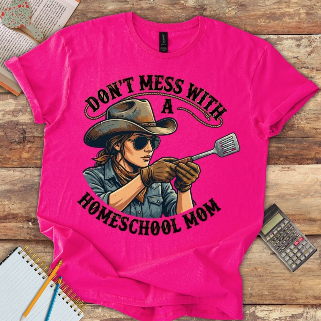 Short-Sleeve Unisex T-Shirt - Funny Don't Mess with Homeschool Mom Spatula