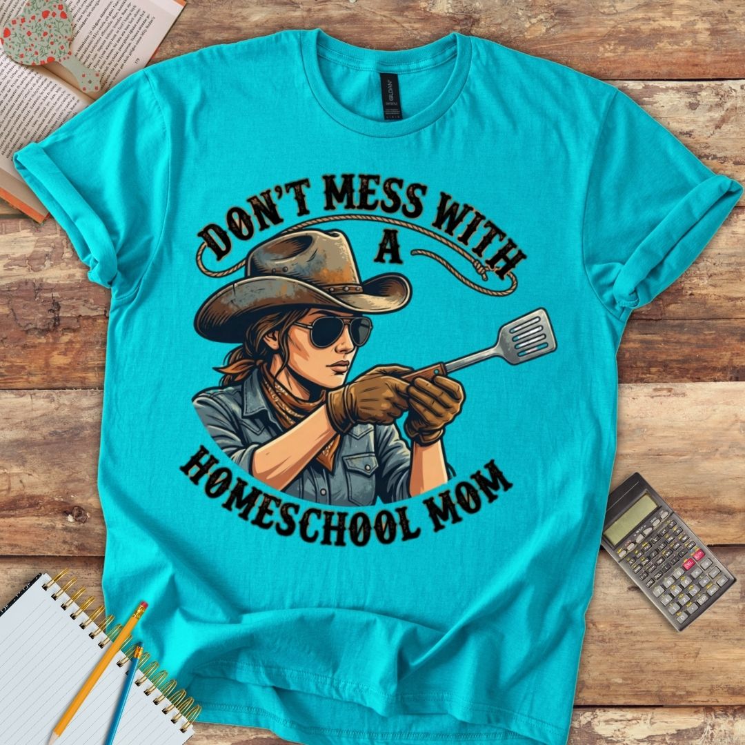 Short-Sleeve Unisex T-Shirt - Funny Don't Mess with Homeschool Mom Spatula