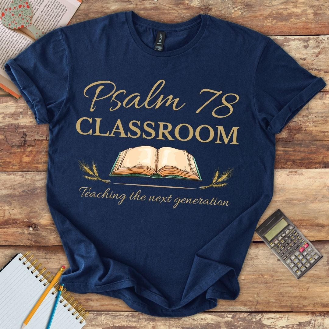 Short-Sleeve Unisex T-Shirt Psalm 78 Classroom with Bible