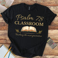 Short-Sleeve Unisex T-Shirt Psalm 78 Classroom with Bible