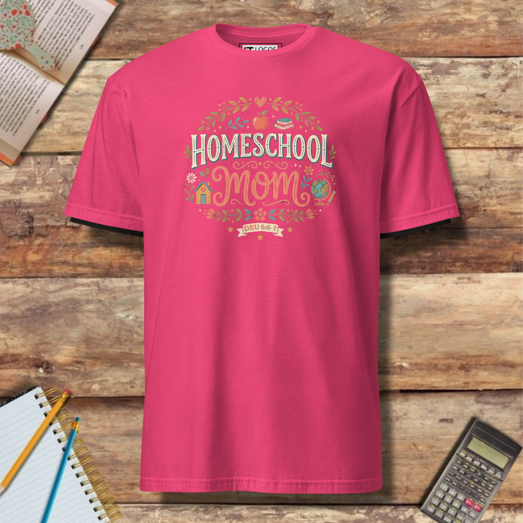 Short-Sleeve Unisex T-Shirt - Homeschool Mom Deu 6