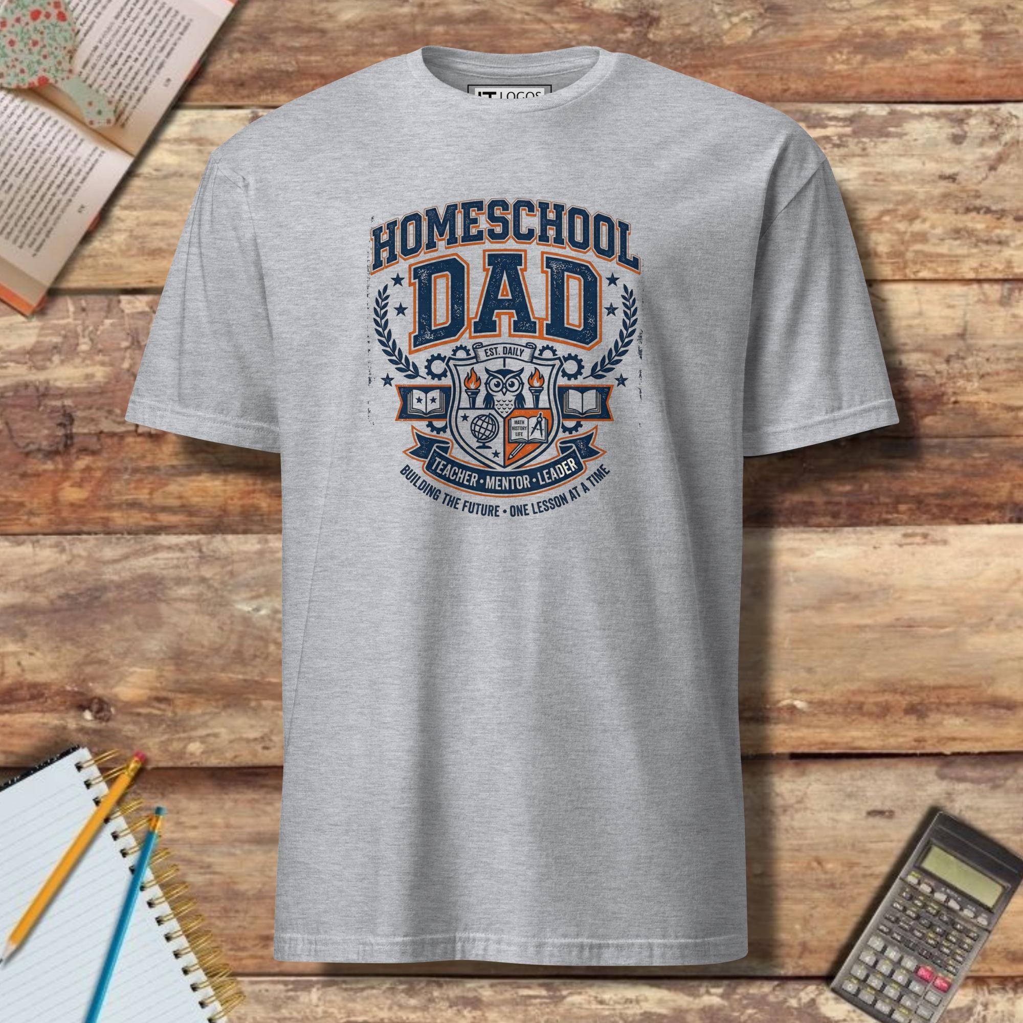 Short-Sleeve Unisex T-Shirt - Homeschool Dad Badge