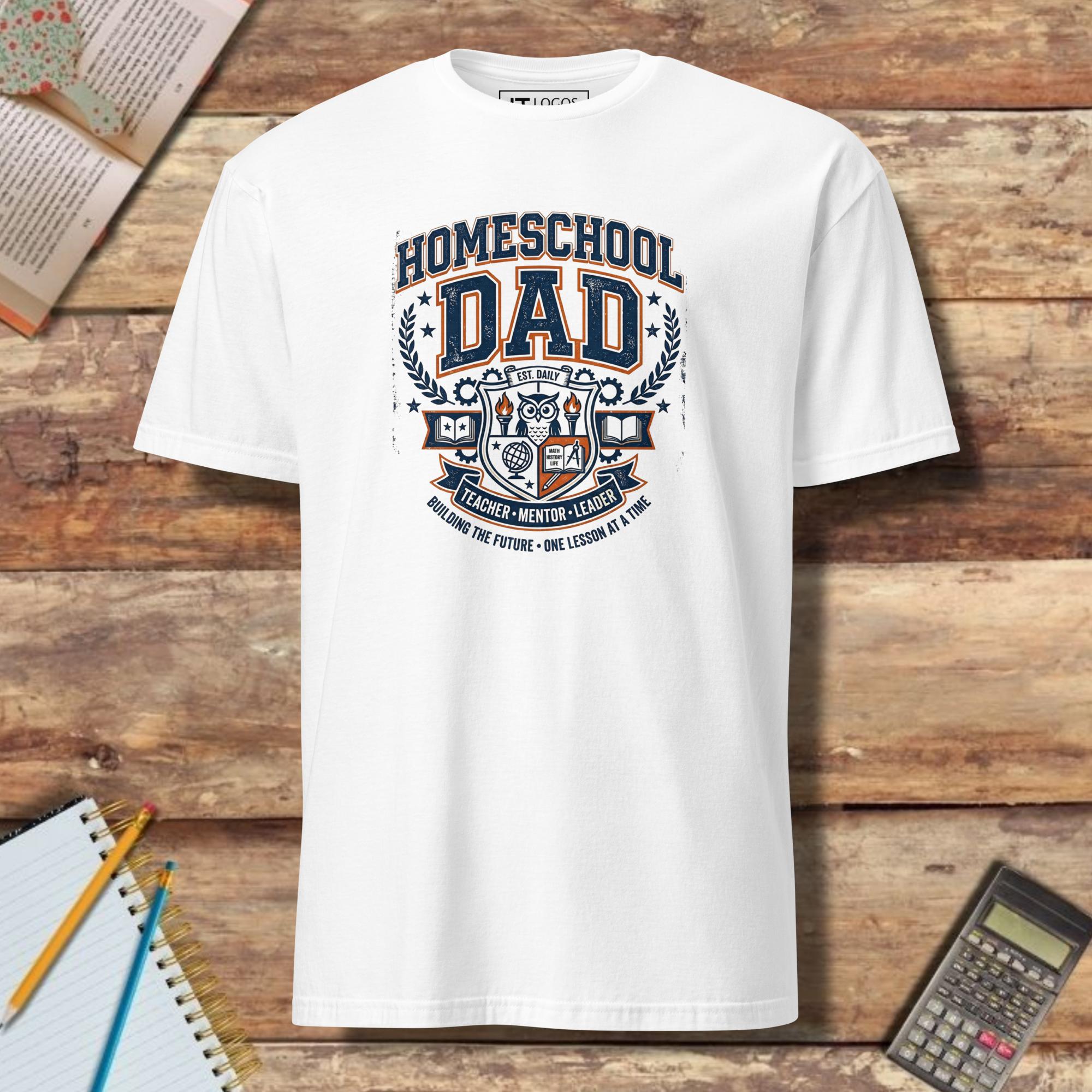 Short-Sleeve Unisex T-Shirt - Homeschool Dad Badge