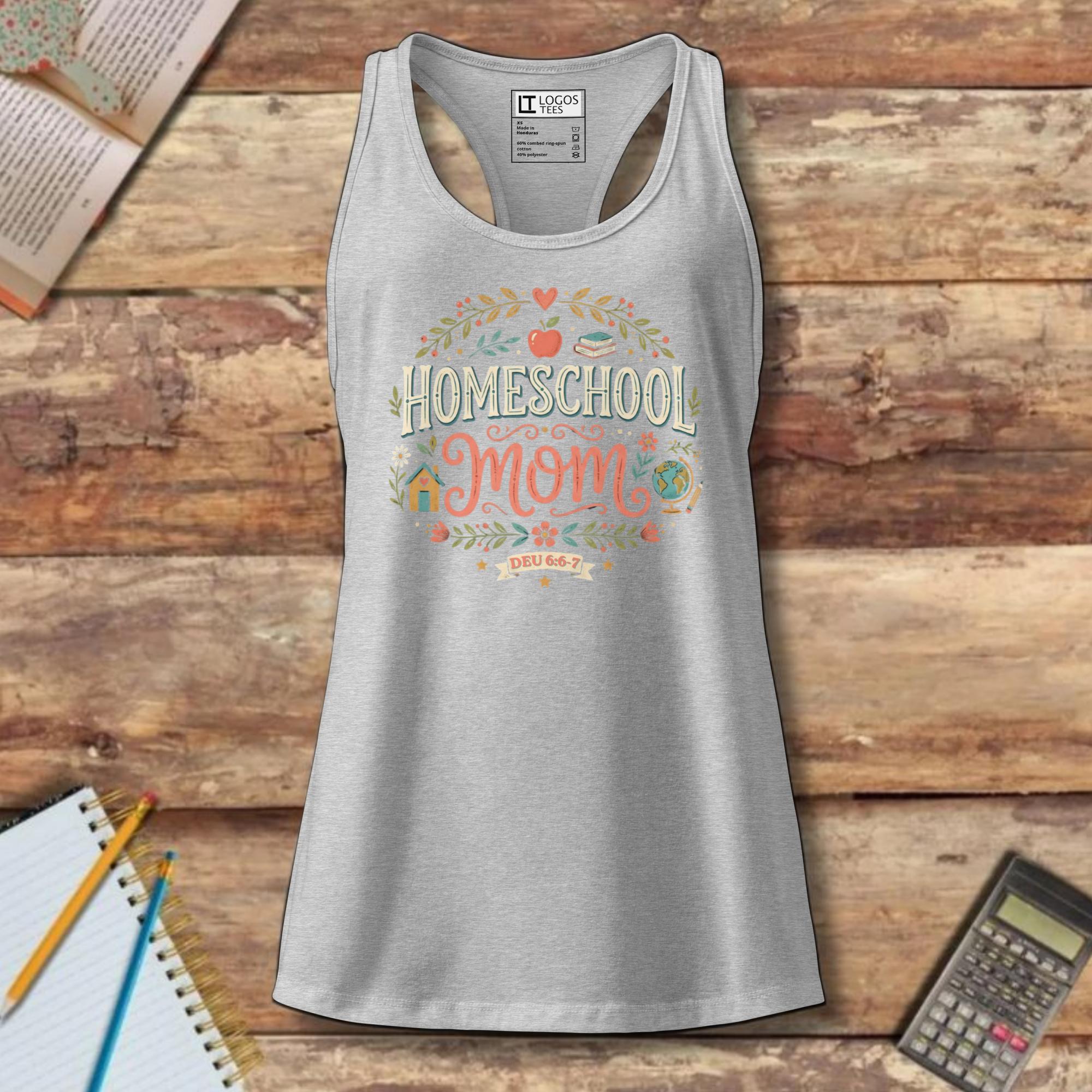 Women’s fitted racerback tank top - Homeschool Mom Deut