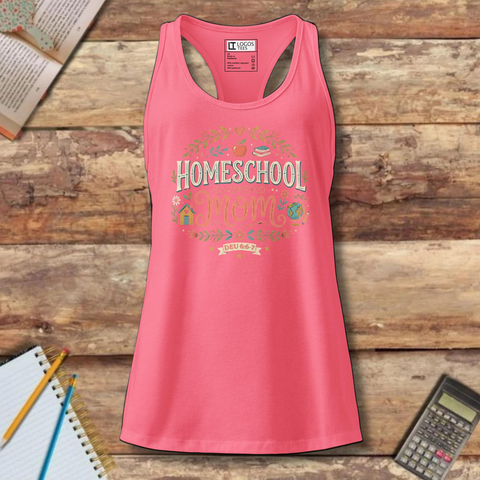 Women’s fitted racerback tank top - Homeschool Mom Deut